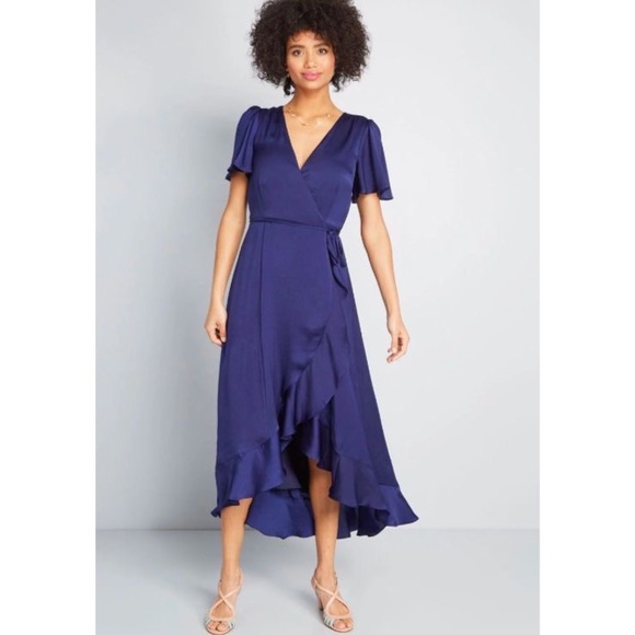 ModCloth Stunning Wonder Maxi Wrap Dress - Picture 2 of 10